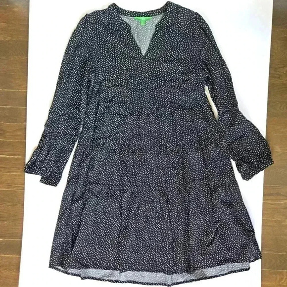 Black and white speckled patterned dress size XS/small - Picture 4 of 10